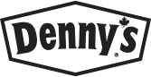 Denny's black and white logo